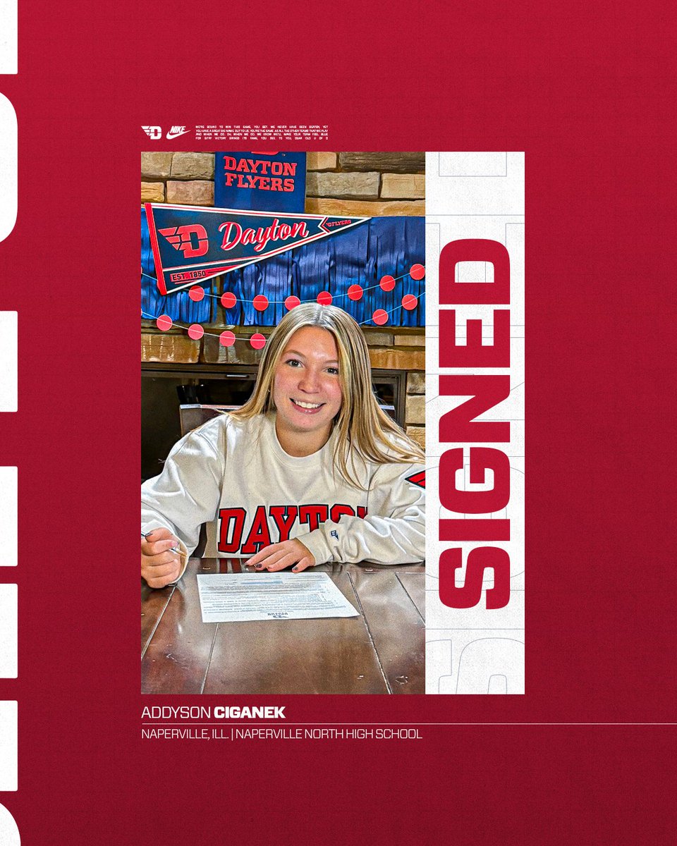 Welcome to the #FlyerFamily, Addyson Ciganek✈️⛳

✍️𝓢𝓲𝓰𝓷𝓮𝓭‼️

ow.ly/tt4L50XunZC // #GoFlyers