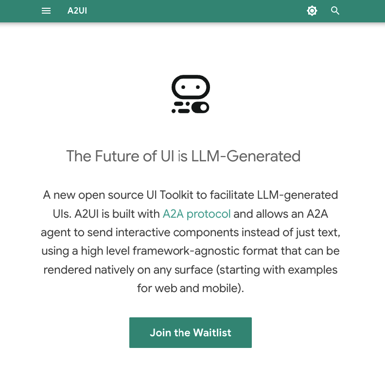 drcoderz's tweet image. Love how @Google  just dropped A2UI, and it puts @FlutterDev right at the center of the Agentic AI future #flutter #a2ui #ai #agentic =&amp;gt; a2ui.org