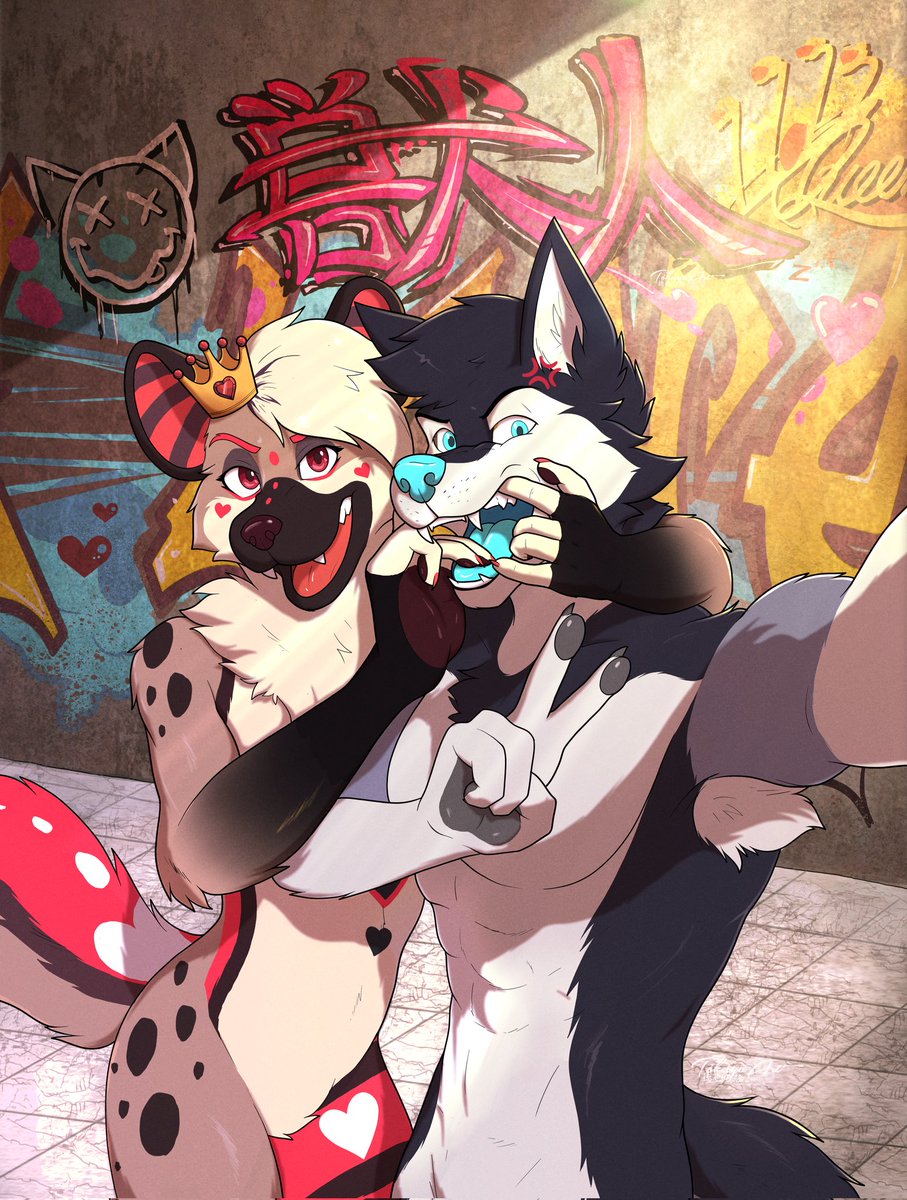 Say cheese! or at least show your fangs, dude..."

Commission for <a href="/ZaxVro/">Zax</a> and Queen of Yeens!