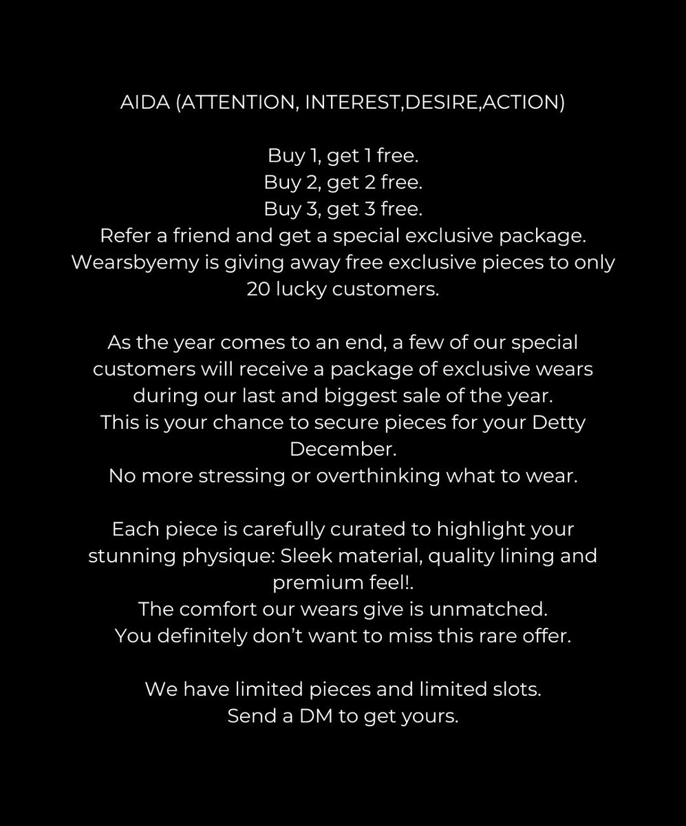 TheEmyChris_'s tweet image. Day 10/151

Tried two persuasion frameworks today.
AIDA to guide readers from attention to action and PAS to show a problem and offer a solution
Loved seeing how differently they shape a message.

Which do you think works better?😌
#copywriting #writingchallenge #100dayschallenge