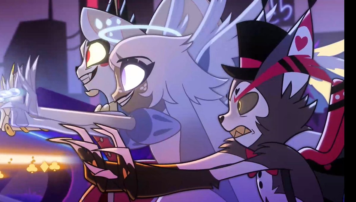 deenra27's tweet image. #HazbinHotel #hazbinhotelseason2 SPOILERS

I love how Husk is the first to step up and help. His character arc from indifferent about the hotel to seemingly being its biggest supporter aside from Vaggie is so awesome to see.