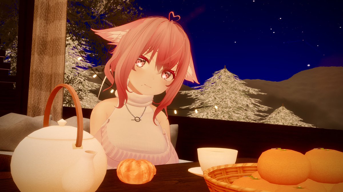 ChamuVRC's tweet image. おはちゃむ！☀️
木曜日！さむ〜い！☃️
さすがにもう冬って言いたいね！
一日中こたつでぬくぬく…しない？

…したいけどお仕事お仕事！💨
今日もゆる〜くあったかく頑張ろう！✨

#VRchat #桔梗3D #おはちゃむ