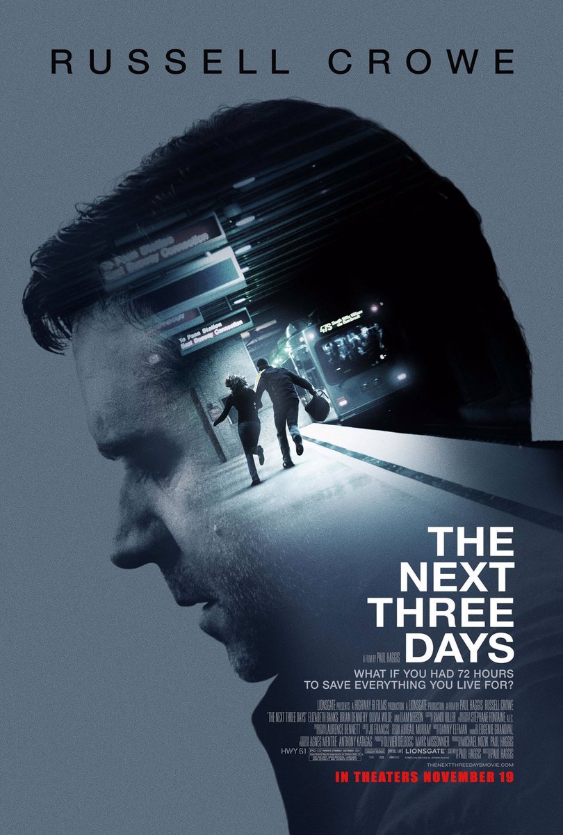FilmNewsNos's tweet photo. 🎬MOVIE HISTORY: 15 years ago today, November 19, 2010, the movie ‘The Next Three Days’ opened in theaters!
@russellcrowe #ElizabethBanks #LennieJames #OliviaWilde #TySimpkins #HelenCarey #LiamNeeson #DanielStern @KevinFCorrigan #JasonBeghe @AishaHinds @RZA #TyroneGiordano https://t.co/hOOBoHYJug