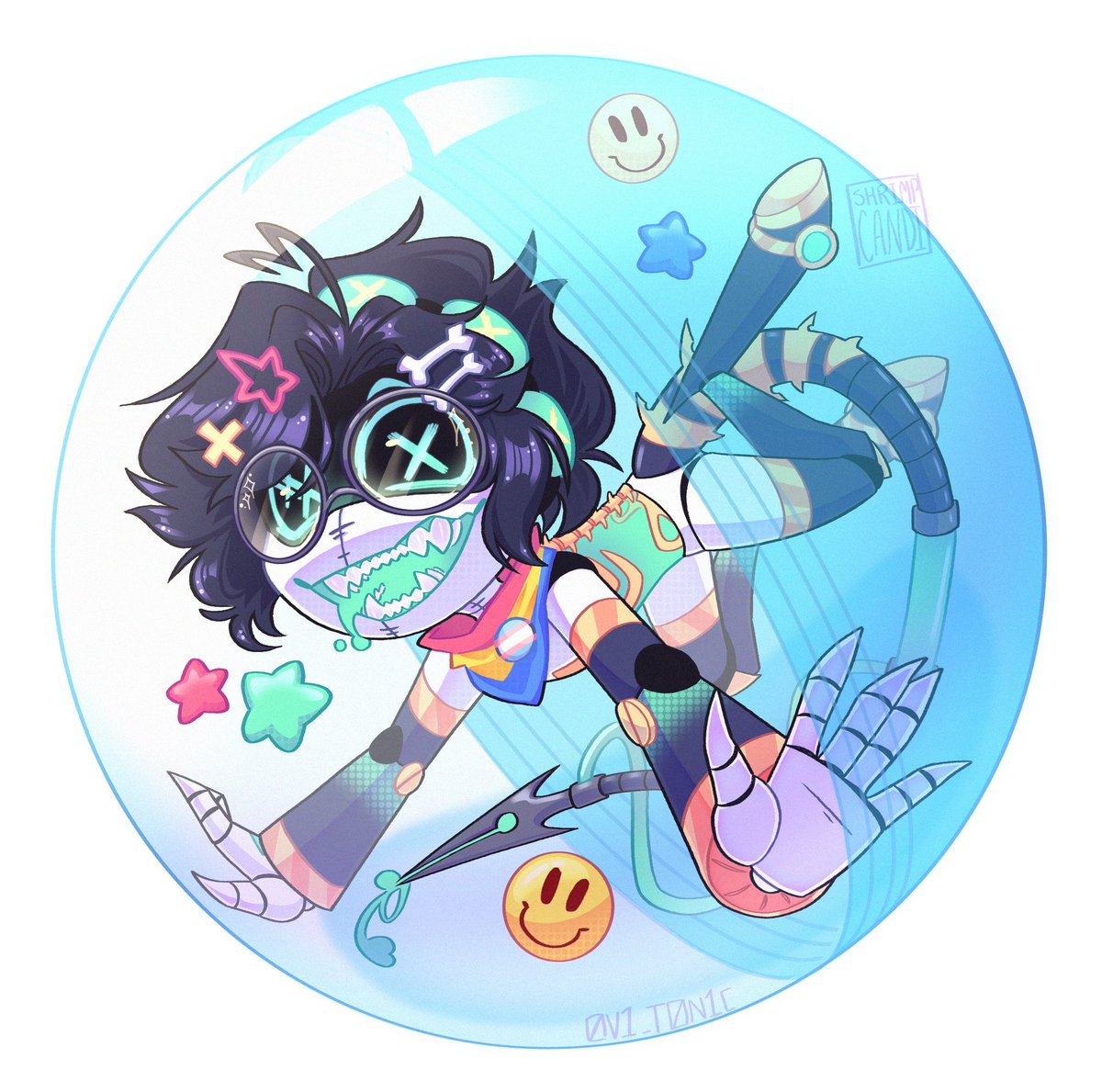 shrimp_candi's tweet photo. made myself a new icon of my sona/md oc 
#oc #murderdronsoc #sona https://t.co/nxAEX8ya4A