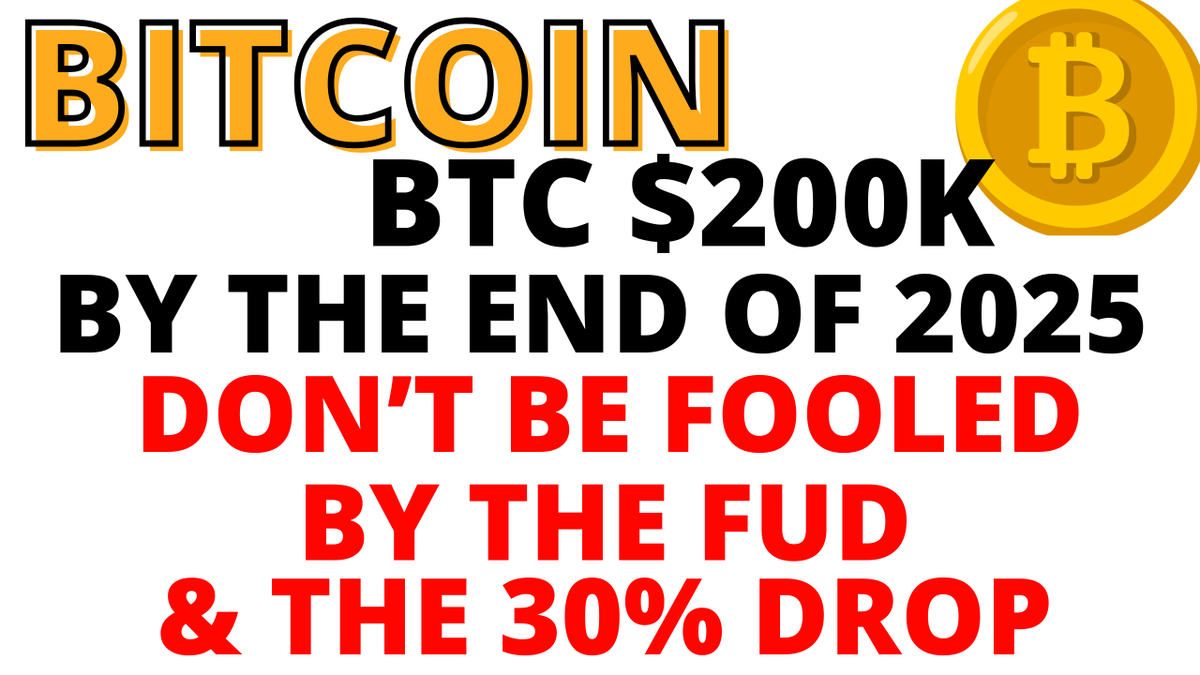 ChartingProdigy's tweet image. .
Bitcoin $200K By the End of 2025
VIDEO BELOW

Don&apos;t be Fooled by the FUD &amp;amp; the the 30% BTC CRASH
BTC is Going to $200K in 2025

BTC $200K by 2025 Video Here
youtube.com/watch?v=tA7Ap7…

.
$BTC #BTC #BTCNews #Bitcoin #TomLee #CryptoNews #crypto #trump #ALTSEASON $BTC_F $NVDA $AAPL…