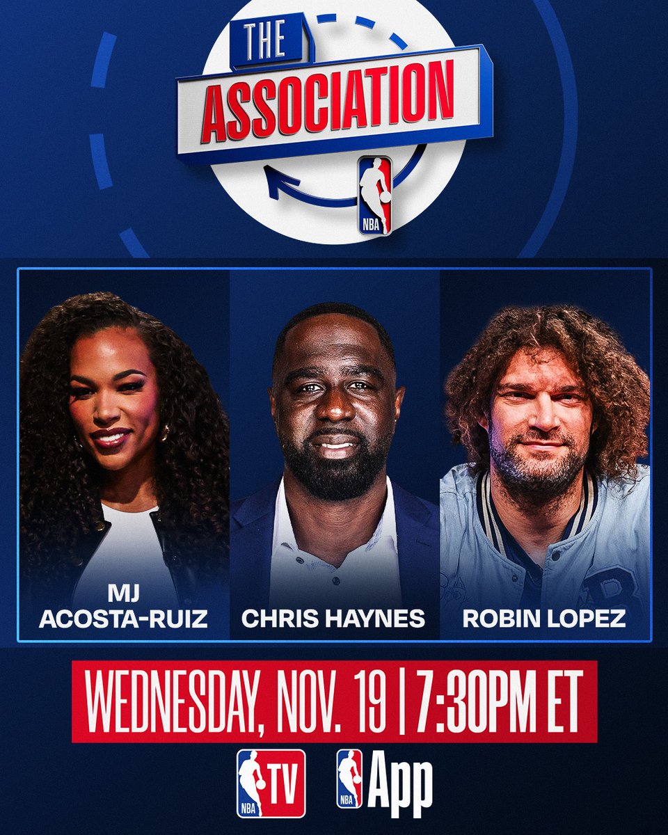 ESPN doubleheader tonight! 🔥

Tune in to The Association on NBA TV and the NBA App with @MJAcostaTV, @ChrisBHaynes, and @Rolopez42 as they cover tonight’s 9-game NBA slate - including Rockets/Cavs at 7:00pm/et and Knicks/Mavs at 9:30pm/et. 