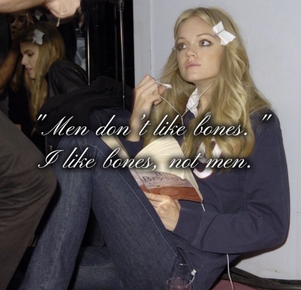 luvnes5's tweet image. &quot;Men don’t like bones.&quot;
I like bones, not men. 
 #edtwt #edtw