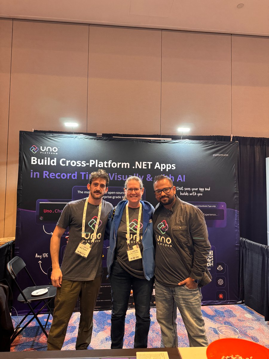 samidip's tweet image. Solid closing for #Live360 Orlando.
So many great conversations around @UnoPlatform.
💜 #DotNET #DeveloperCommunity