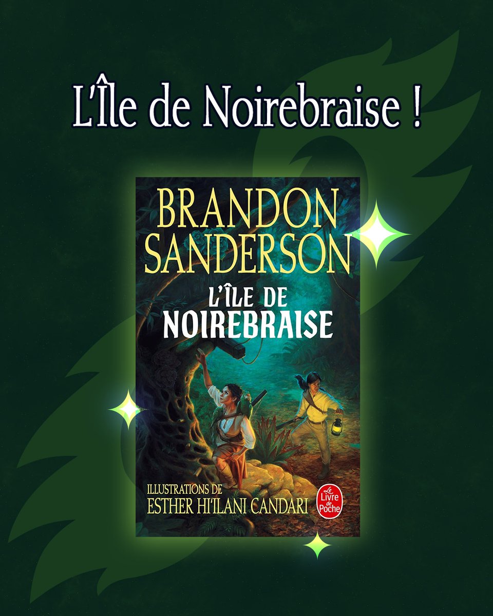 Cosmere16Pod's tweet image. Portada francesa de Islas de la Ascuaoscura, l&apos;Île de Noirebraise. A la venta el 18 de febrero de 2026