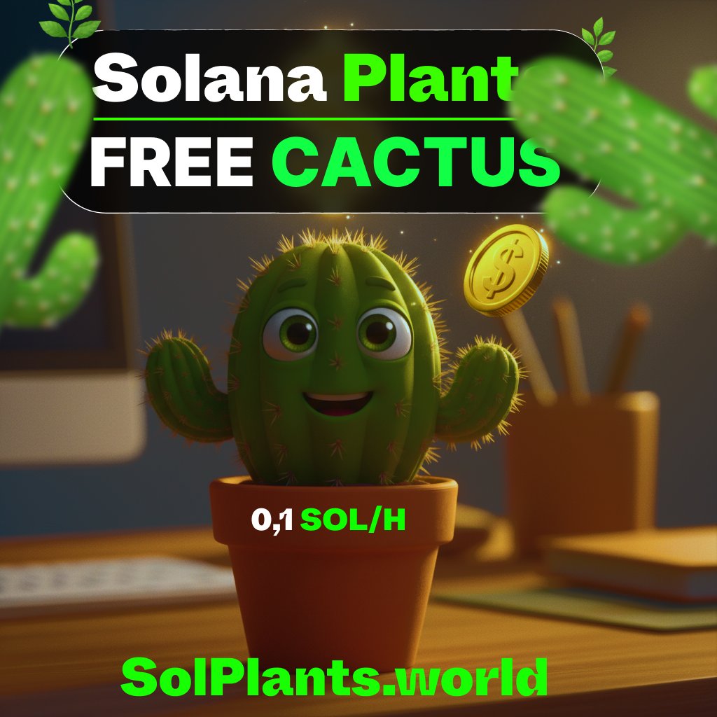 LissetteFe91963's tweet photo. SolPlants 🌿
Get a free cactus on your first visit!    
📷 New play-to-earn game
   Grow plants, play games,  
 buy upgrades and earn in AFK  Play now! 📷https://t.co/ZzHuPdE56U https://t.co/HeSEzTzwNz