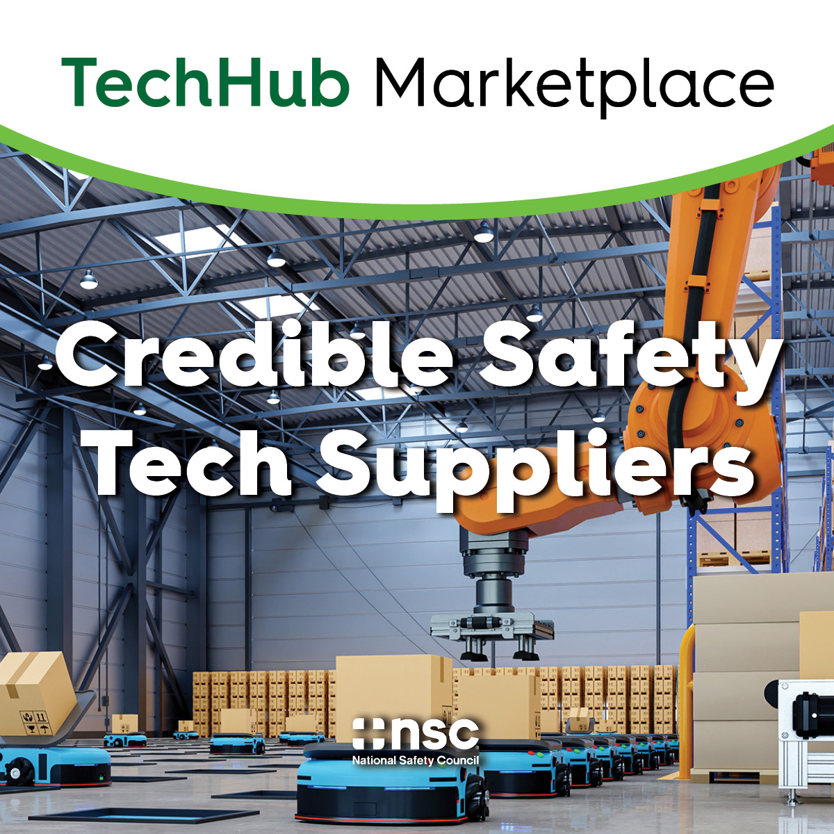 NSCsafety's tweet image. Find the safety technology you need with the NSC #WorkToZero TechHub Marketplace. The marketplace connects companies with approved technology providers that can help you prioritize #WorkplaceSafety.