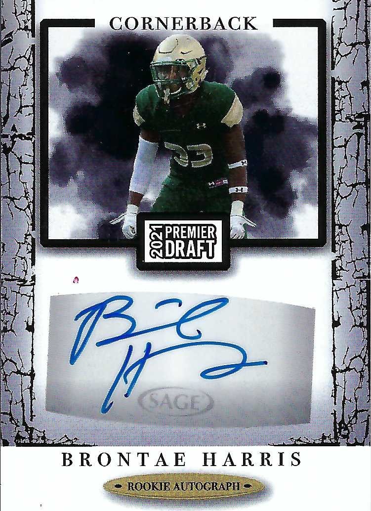 boninsportscard's tweet image. added to our personal collection - 2021 SAGE Premier Draft Autographs Black Brontae Harris. Pulled from a box of 2021 Sage.

#autograph #AutographCollection #sage #football #NCAA #brontaeharris #uabblazers #BoninSportsCards #autographcollectingwdannyb
