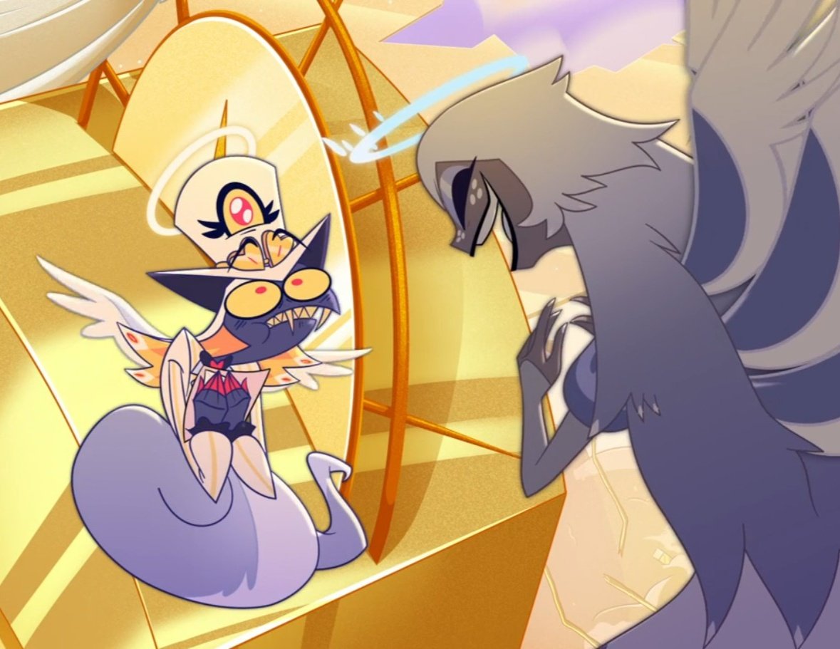 Flugublue's tweet image. Never getting over how happy serra is to be the relay between cherri and pentious she’s literally the ultimate cherrisnake shipper