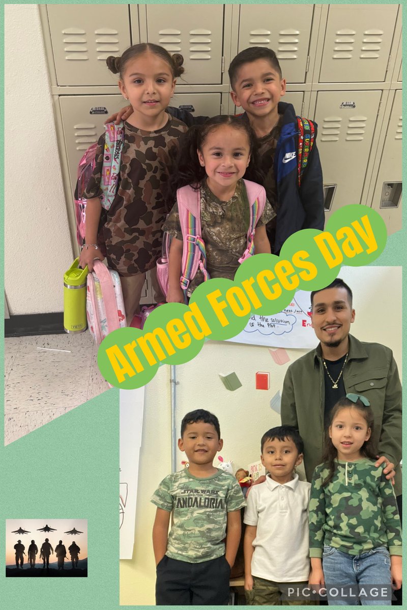 Day 2 of College and Career week was paying tribute to our courageous Armed Forces, inspiring a brighter future for all! <a href="/CowartDISD/">Cowart Elementary</a> <a href="/CounselingDISD/">Dallas ISD Counseling Services</a> <a href="/EDAmaya04/">Amaya</a>