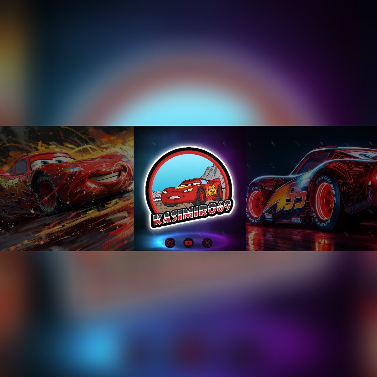 ItsShizuka__'s tweet image. Had a blast designing this high-octane set inspired by the legendary Lightning McQueen 🏁🔥

Brought in bold lines, racing vibes, and a vibrant color scheme to match Kasimiro069’s energy

#StreamerDesign #CustomLogo #TwitchBranding #LightningMcQueen #GamingLogo #CartoonLogo