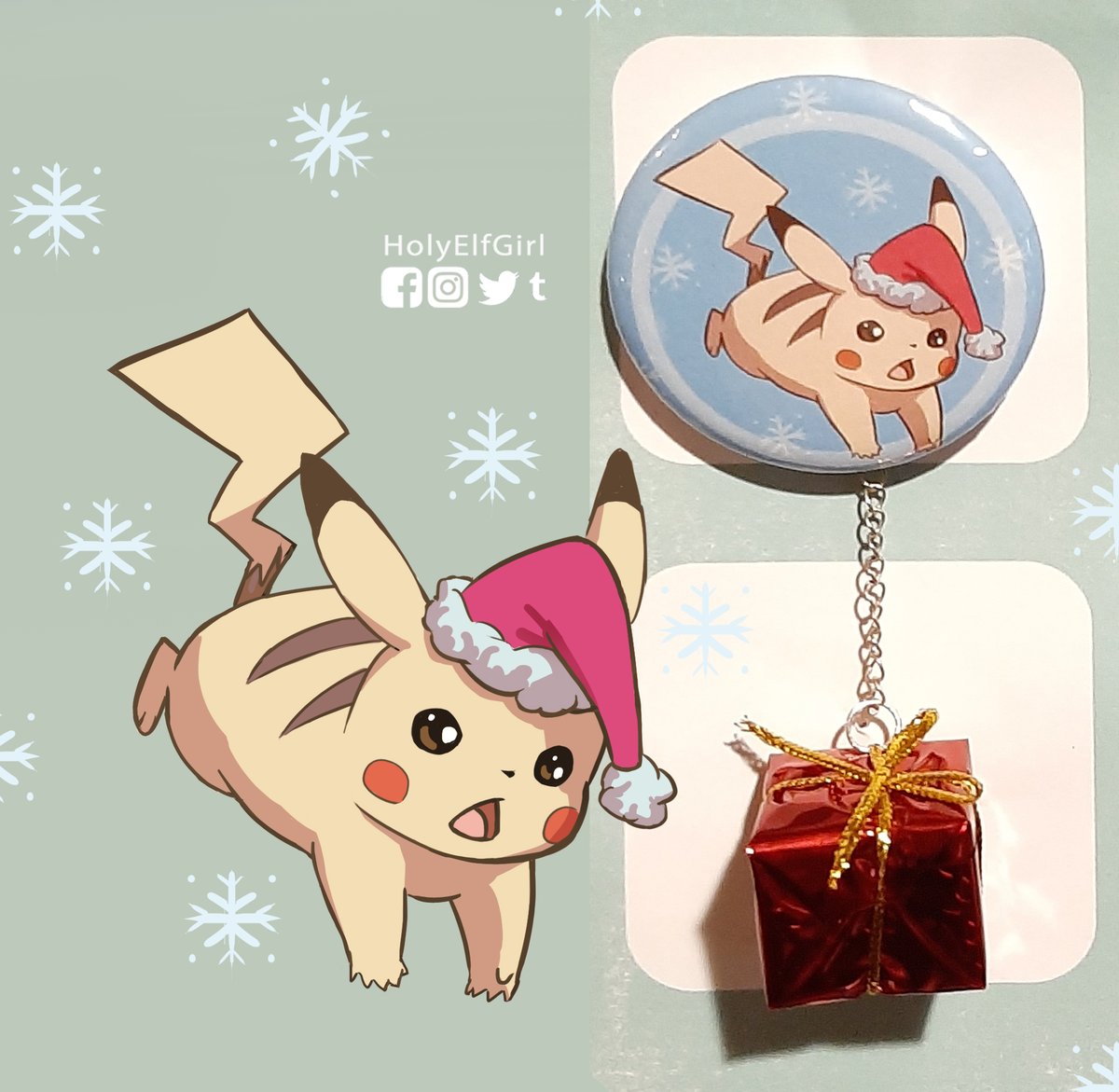 Christmas is near! I decide to create a new pin to add to my private collection

#pikachu #pokemon #xmas