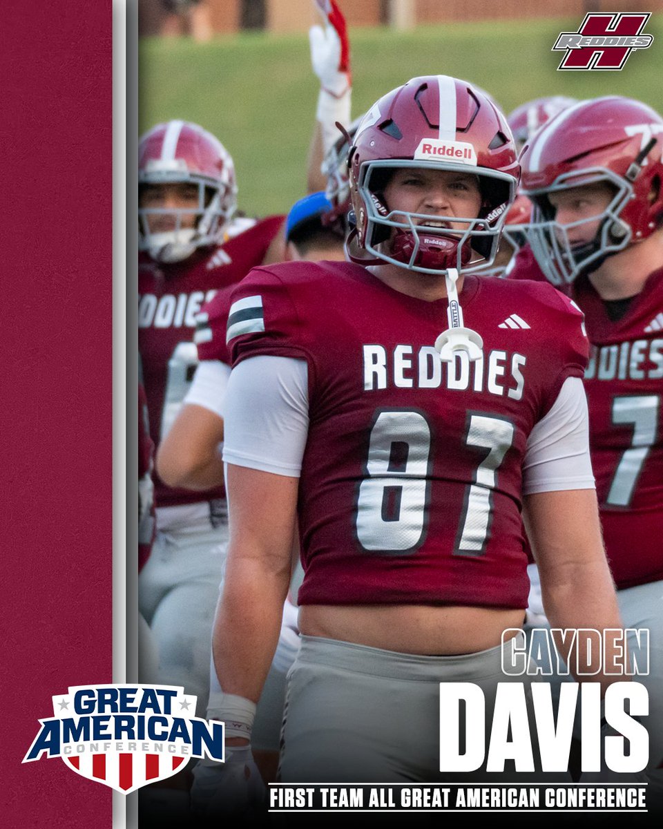 ReddiesFB's tweet image. Congratulations to tight end Cayden Davis on being named 2025 First Team All-GAC! 🏈

#CodeRed | #NoMereBeast