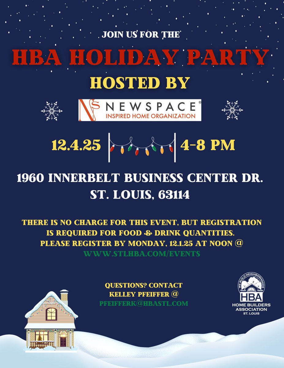Just a couple weeks away! Register at stlhba.com/events