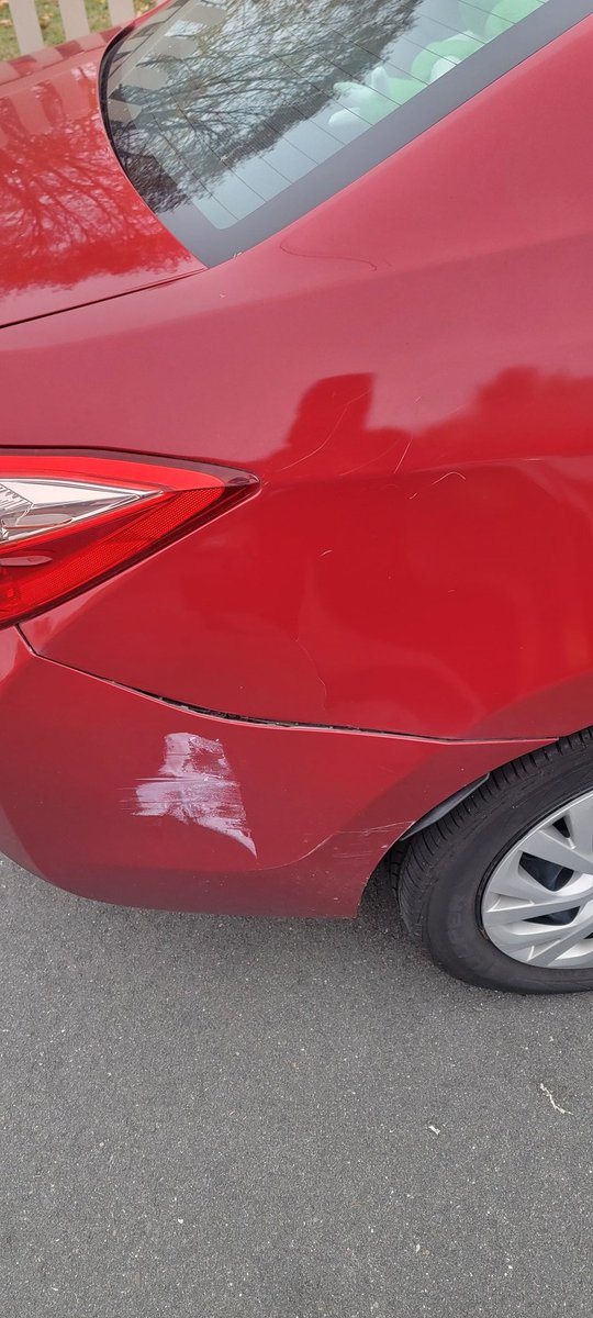 Woke up to see someone hit my car over night. Anyone have any suggestions on product to use to clean this up myself?