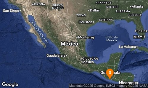 CHIAPAS_AMC's tweet image. ⚠️ BOLETÍN PRELIMINAR POR SISMO | GUATEMALA.

Ha ocurrido un  #sismo de magnitud preliminar 4.8 Loc  199 km al Sureste de Ciudad Hidalgo, #Chiapas el 19/11/25 a las 15:09:29.

Posible percepción Débil (movimiento de objetos colgantes) en partes de #Chiapas.