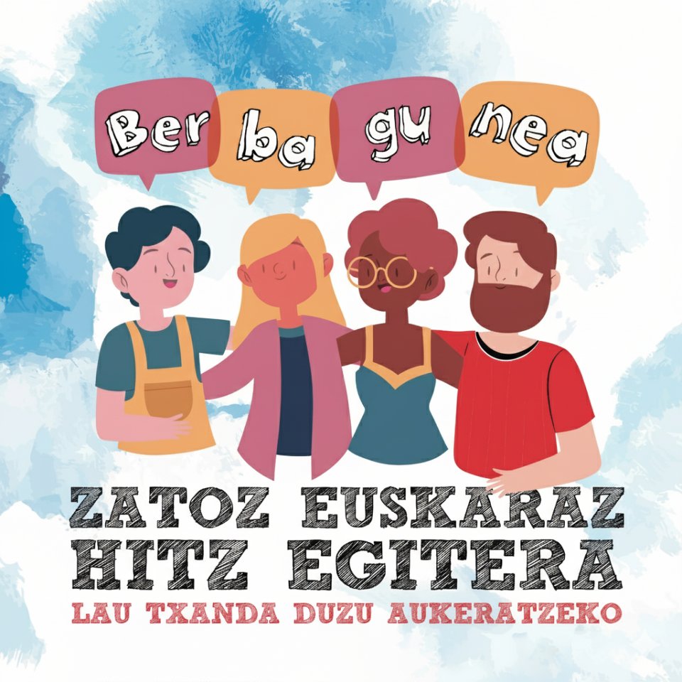 Gaur goizean #Berbagunearen XII. edizioan parte hartu dut. 

Lehenengo txandan Bilboko Hizkuntza Eskolako irakasle eta ikasleekin egon naiz eta elkarrizketa oso interesgarria  sortu da galdera baten inguruan: 

Zergatik zaude euskara ikasten?

Erantzunak hausnarketarako 😊