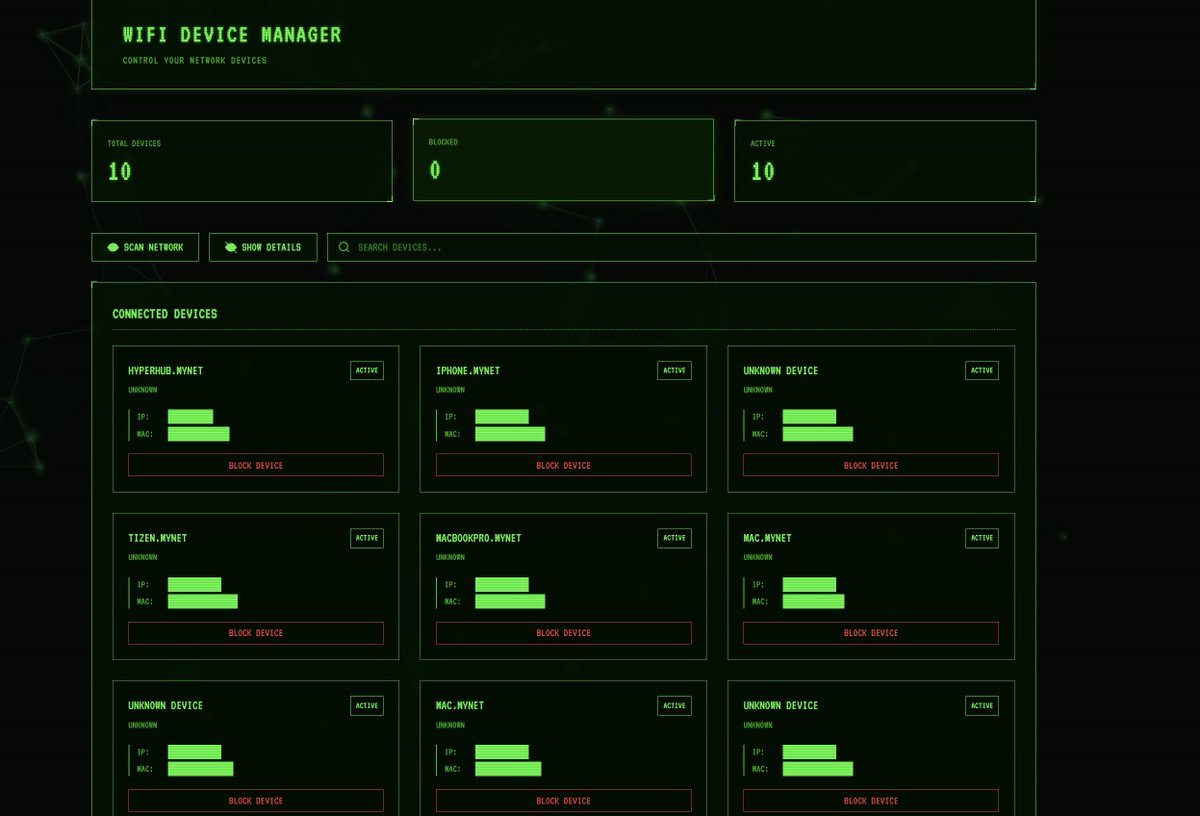 Ruk3y's tweet image. Building out a WiFi device manager with ARP spoofing to block/unblock devices on my network.

Managing raw socket permissions and ARP packets in Node.js is tricky as hell 

#NetworkSecurity #privacy
