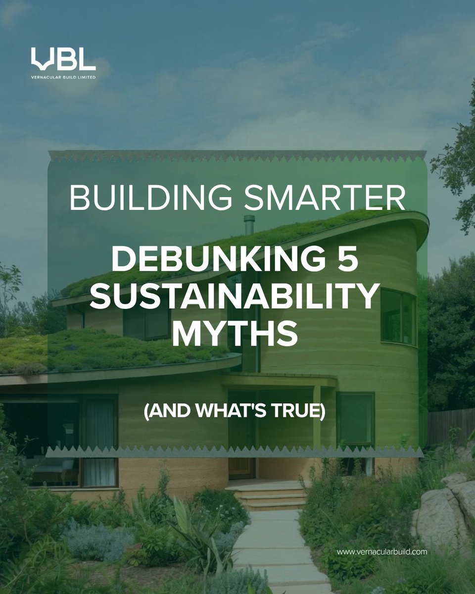 VernacularBuild's tweet image. In a performance-driven industry, clarity is everything.
We’re cutting through the noise with data-backed truths on sustainable construction.

Which myths should we tackle next? 
#SustainableConstruction #VBLSustainability #BuildSmart #MythVsFact #ConstructionInsights