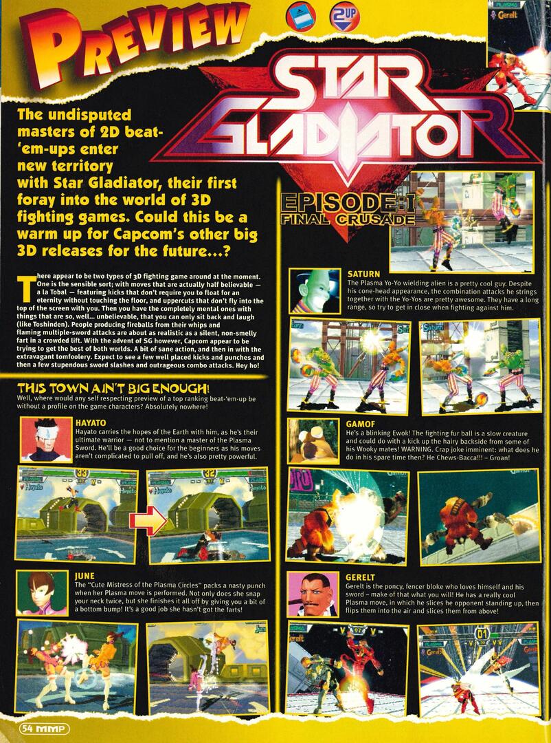 Mean Machines PlayStation #2, November '96 - Preview of 'Star Gladiator' on the Playstation.
 ift.tt/YcBWL2w