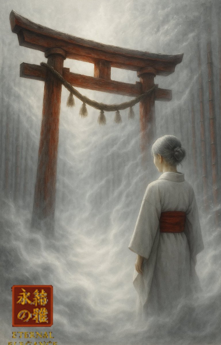 junz_U_gallery's tweet image. 《無情すぎた‥純情》
Too Merciless… Yet Pure

風音が不意に鳴り響き、
徐に視線をそらし、
気がつけば、色が乾き始めていた。
#EternalElegance #JapaneseArt
#AtmosphericArt