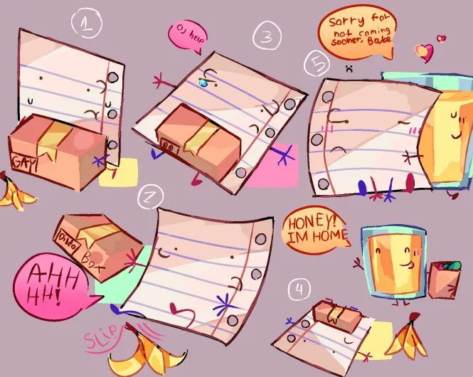 Sadnepti's tweet image. oj WHERE are you when your bf needs you brah #payjay #objectshowcommunity #inanimateinsanity #art #osc