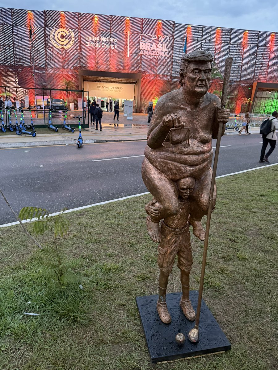 That ridiculous political installation is on display at the international <a href="/UN/">United Nations</a> conference COP30 in Belém, Brazil. 

Are we meant to take this as the new standard of diplomacy? Or has left-wing politics hit the gutter? Perhaps both.