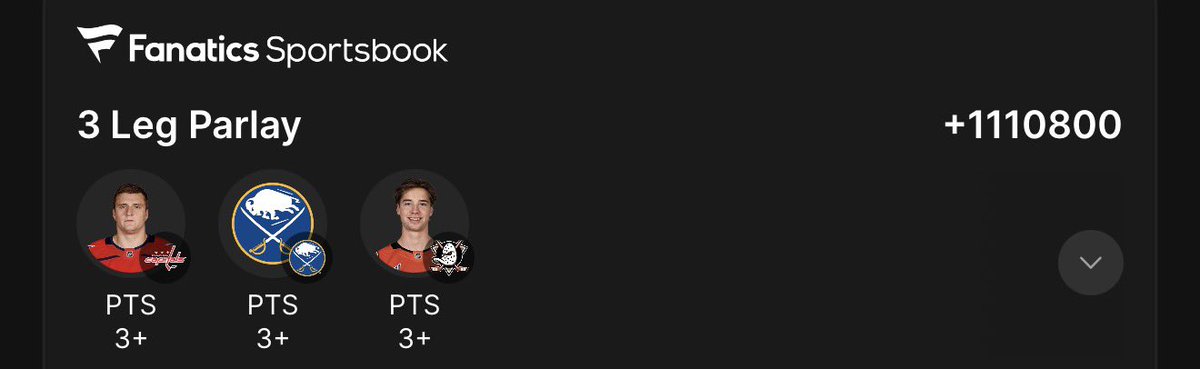 NHL Wednesday Points Trio 🏒🚨

Running it back w/ <a href="/PuckPicks1/">PuckPicks</a> and boy do we have a wild one today 😈

Protas/Rosen/Sennecke 🪜
1+ Pts +1087 0.2u
🔗 betfinder.short.gy/85HIgj
2+ Pts +36650 0.05u
🔗 betfinder.short.gy/r8D9p7
3+ Pts +1110800 pennies just for shits
🔗