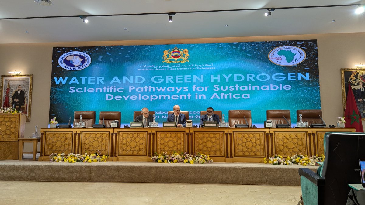 fortuny's tweet image. This week, I am in Rabat with @Obreal_ at the annual conference of #AMASA2025, which is taking place under the theme ‘Water &amp;amp; #Green #Hydrogen: Scientific Pathways for #SustainableDevelopment in #Africa’. The Academies of Science grouped within @NASAConlineOrg 

1