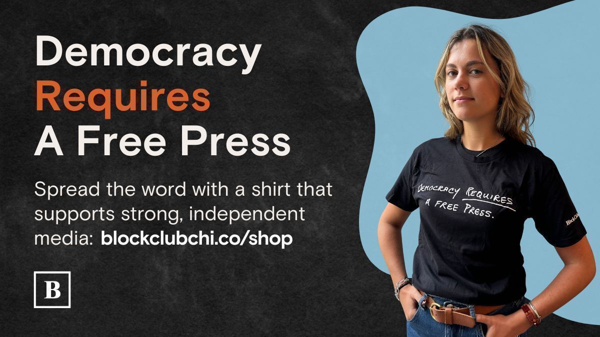 BlockClubCHI's tweet image. Democracy requires a free press. Check out our new merch, inspired by a note sent by a reader to Block Club&apos;s newsroom. 

Your support helps Block Club tell even MORE local stories. 

🛍️ SHOP NOW: 
blockclubchi.co/4lMetwv