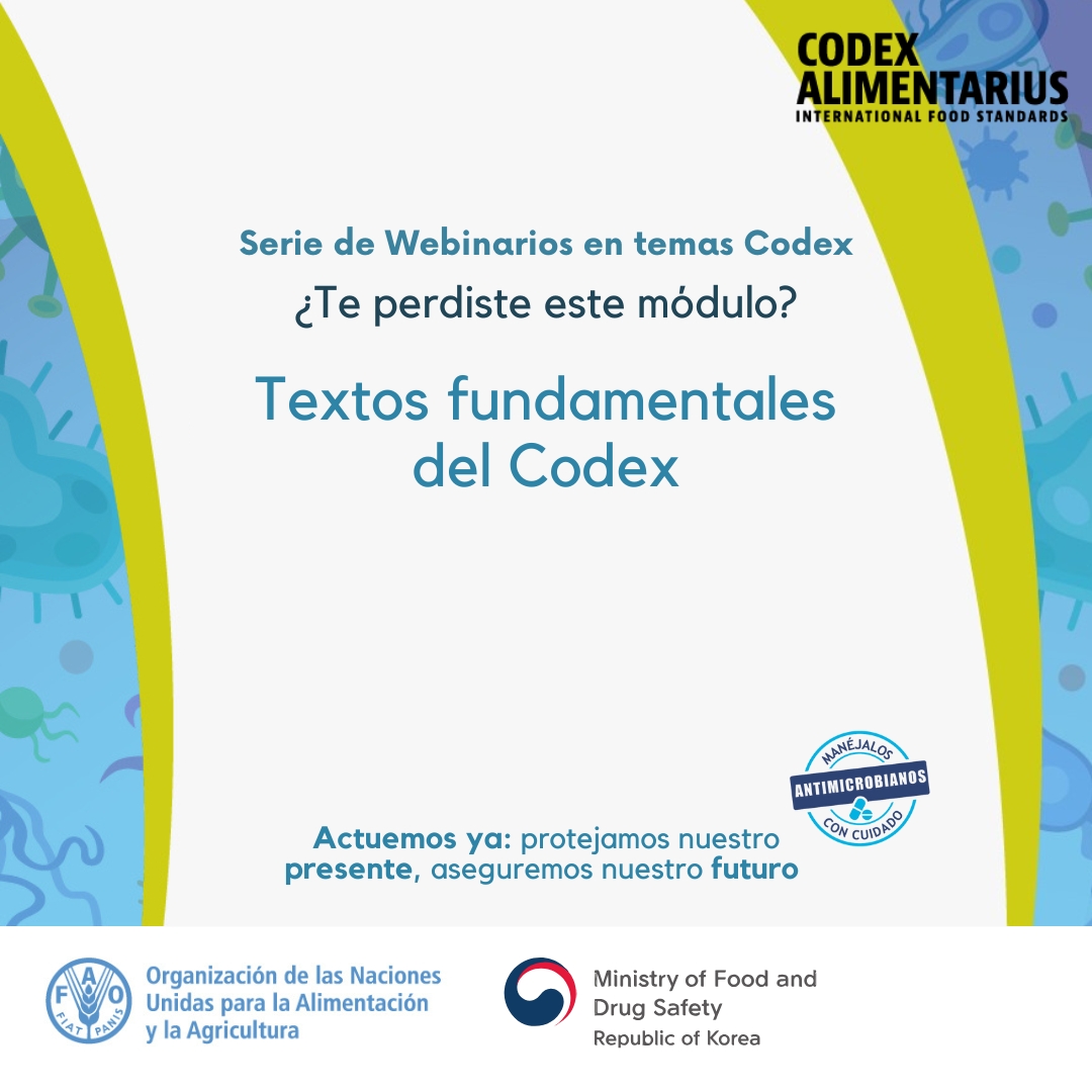 FAOAmericas's tweet photo. ¿Sabías que el Codex entrega recomendaciones detalladas para que los alimentos que llegan hasta nuestra mesa se mantengan libres de de infecciones o contaminantes? 🍎
Conoce más en este webinario https://t.co/7KPC2u4PIz  

#AMRCodexTexts #SemanaRAM https://t.co/tSYuPFnAtN