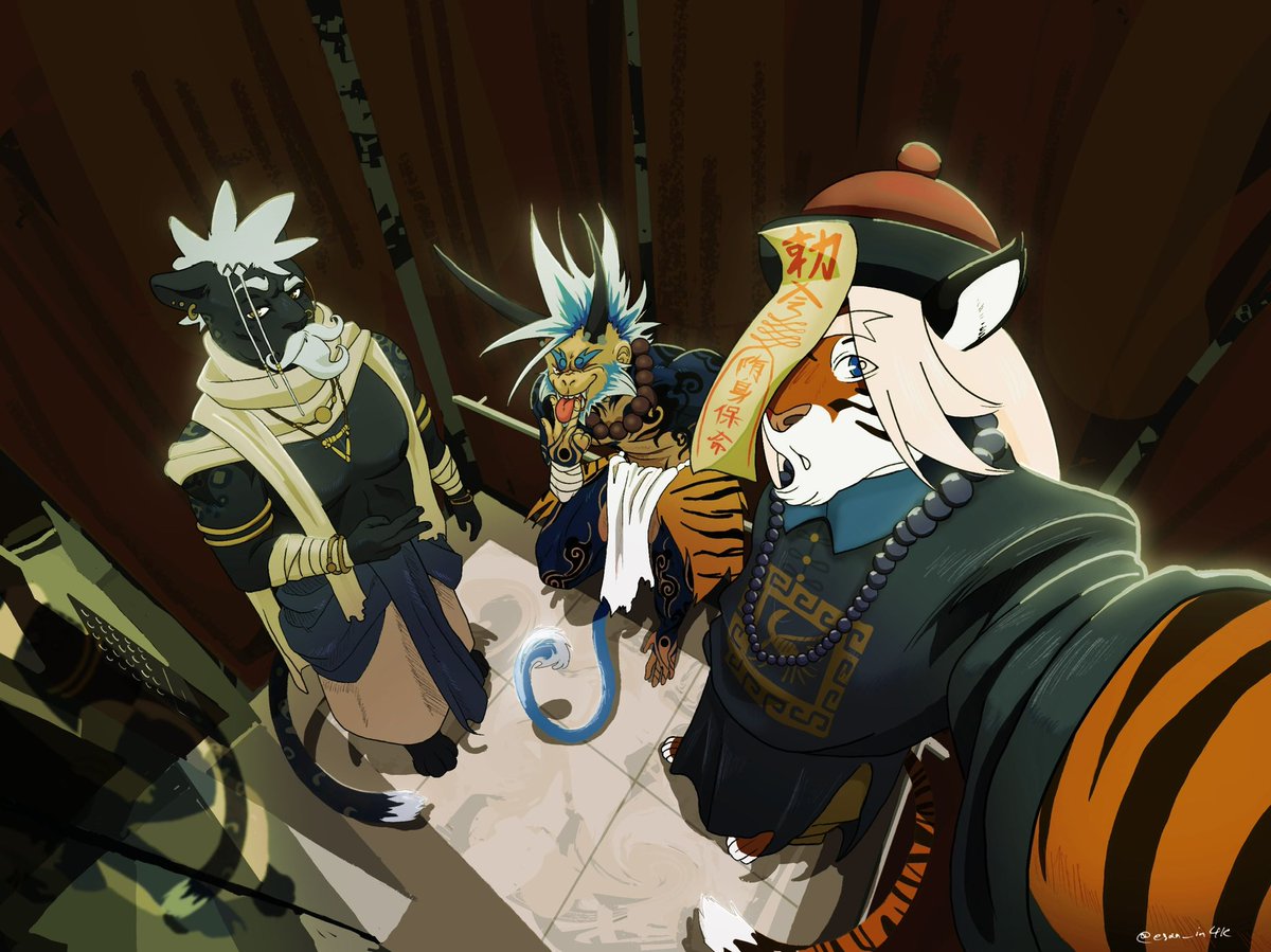 Out Trick or Treating!!! 🎃🎃🎃

Uuhh I'm dumb late but I wanted to finish it up so badly. Belated Halloween piece featuring my OC's Zaki, Muyang, and Wasu.

What did you guys do for halloween?