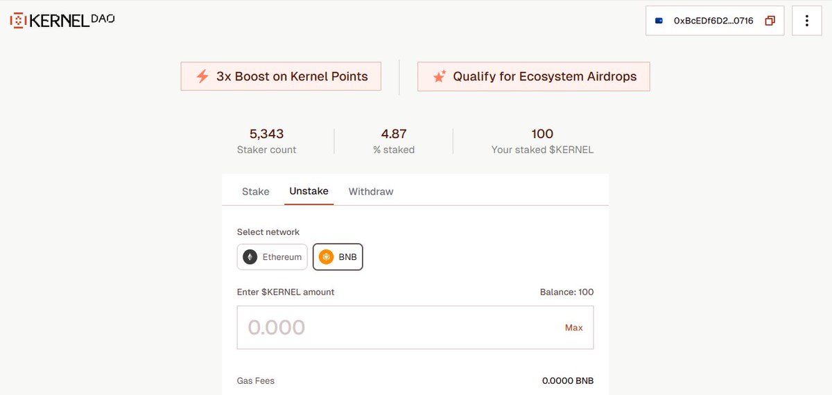 MunirShazaib's tweet image. Staking $KERNEL lets me earn rewards while actively participating in governance—excited to help shape the future of @kernel_dao 

@hassankhan_17 @AnisAhm62046787 @bilalasif2411 Check out Kernel DAO. 

#KernelDAO #KERNEL #Staking #DeFi #Restaking #Crypto
