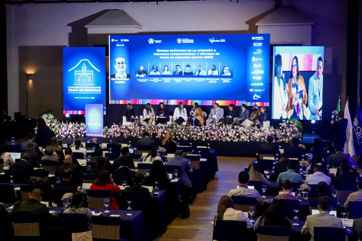 OIMGuatemala's tweet image. En representación de @OIM_LAC, @TimHHowe , Especialista Senior en Protección, compartió la conferencia: “Principios y Directrices sobre #TratadePersonas, #Migración y Derechos Humanos: Buenas prácticas en la protección y reintegración sostenible de las víctimas. Este espacio…