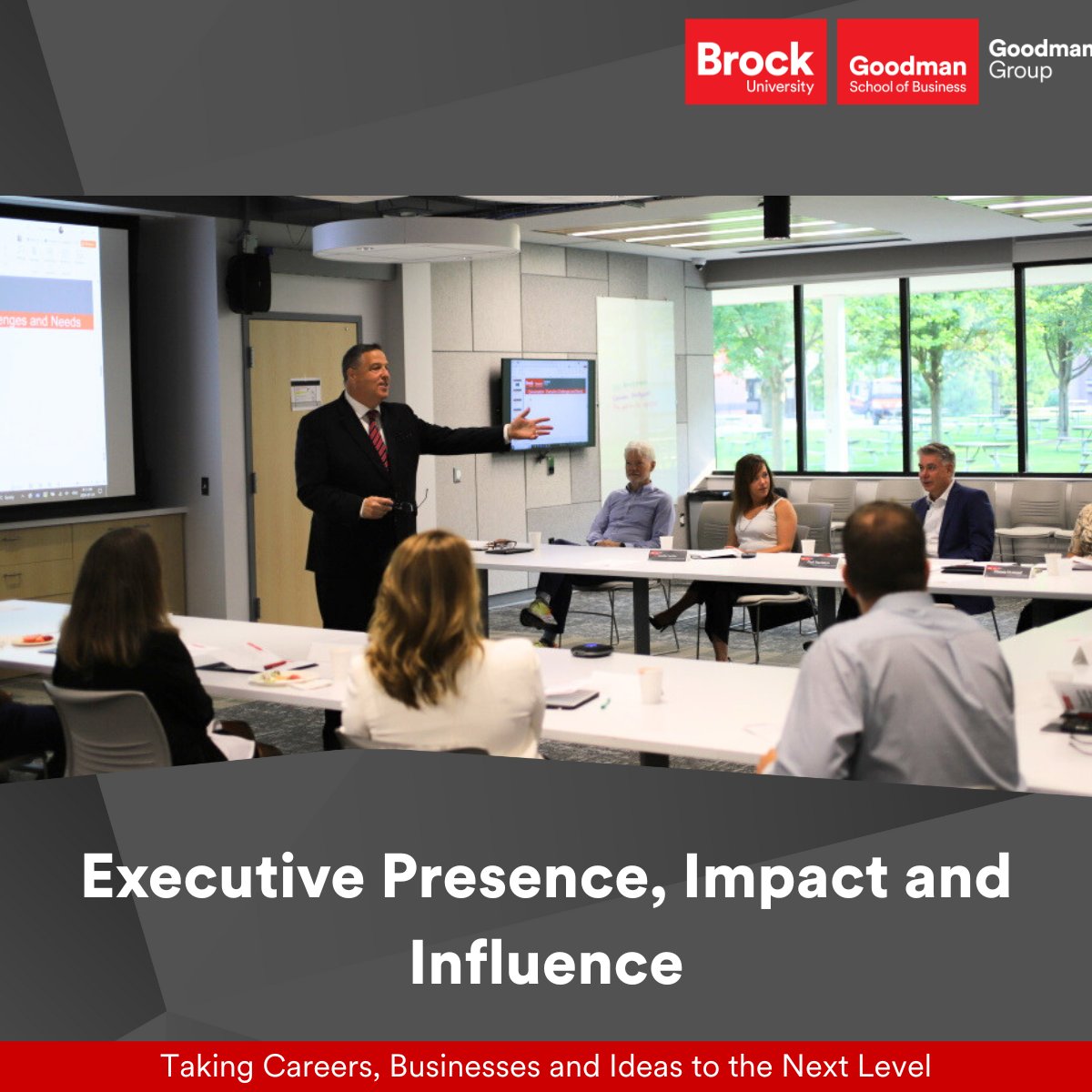 Step into the Executive Presence, Impact &amp; Influence program: two high-energy days where you’ll practice commanding the room, delivering messages that stick and influencing your team and culture
Learn more: brocku.ca/goodman-group/…