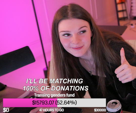 F1NN5TER's tweet image. $15k raised for trans people IN UNDER AN HOUR !!!