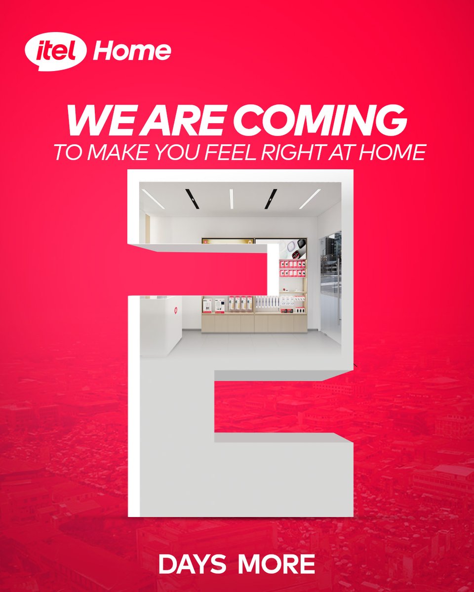 itelghana's tweet photo. Just 2 days more!
itel Home is almost in your city with unbeatable deals and exciting home essentials.
Are you ready? π·π·
#itelHome
#2daysmore
#EnjoyBetterLife https://t.co/y1TUpmMvUm