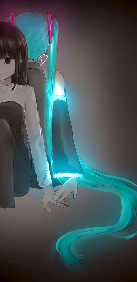 oekaki_kmo_'s tweet image. 暗闇の中でキミだけが“光”だった