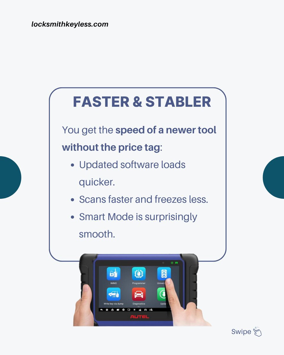 LksmithKeyless's tweet image. 🔧 Autel IM508S = Strong ROI for 2026
Updated IMMO coverage, fast workflow, and stable software keep it a top value pick for pros.
➡️ Which key programmer gave you the best ROI this year?

#Autel #KeyProgramming #Locksmith #AutomotiveDiagnostics