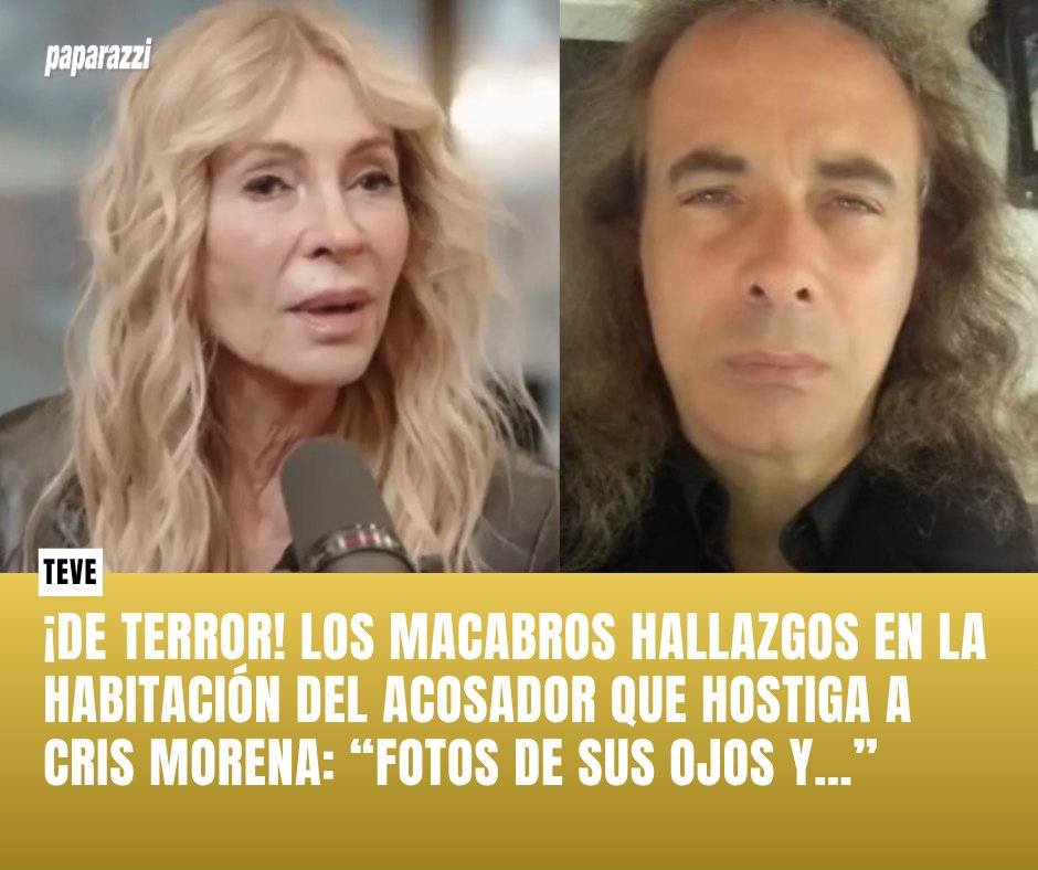 ¡QUÉ MIEDO!😱💥 En A la tarde mostraron lo que la Policía encontró en el dormitorio de Leonardo Lo Giúdice, el hombre que convirtió la vida de Cris en un calvario.

Encontrá las fotos en la web:
paparazzi.com.ar/teve/de-terror…