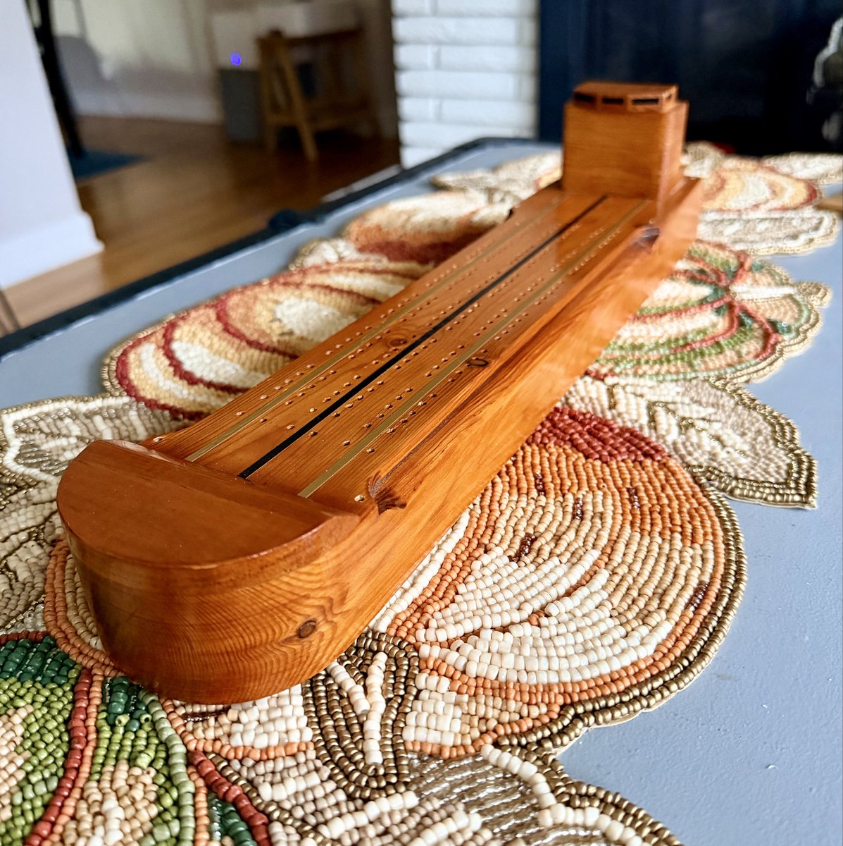 JustPlainPat's tweet image. freighter cribbage board 😮‍💨