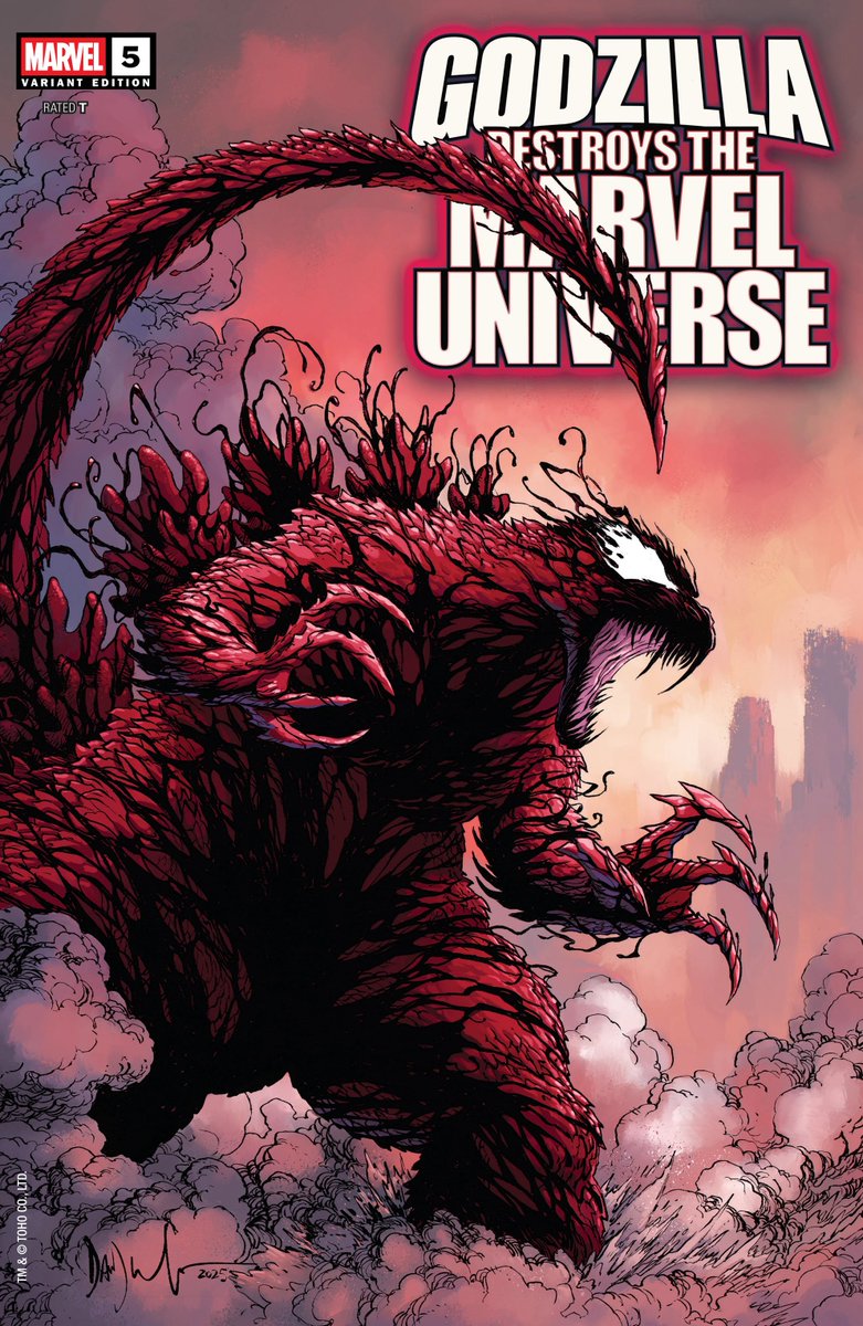 Mr_goji54's tweet image. Issue #5 of ‘Godzilla Destroys the Marvel Universe’ Carnage-Zilla
