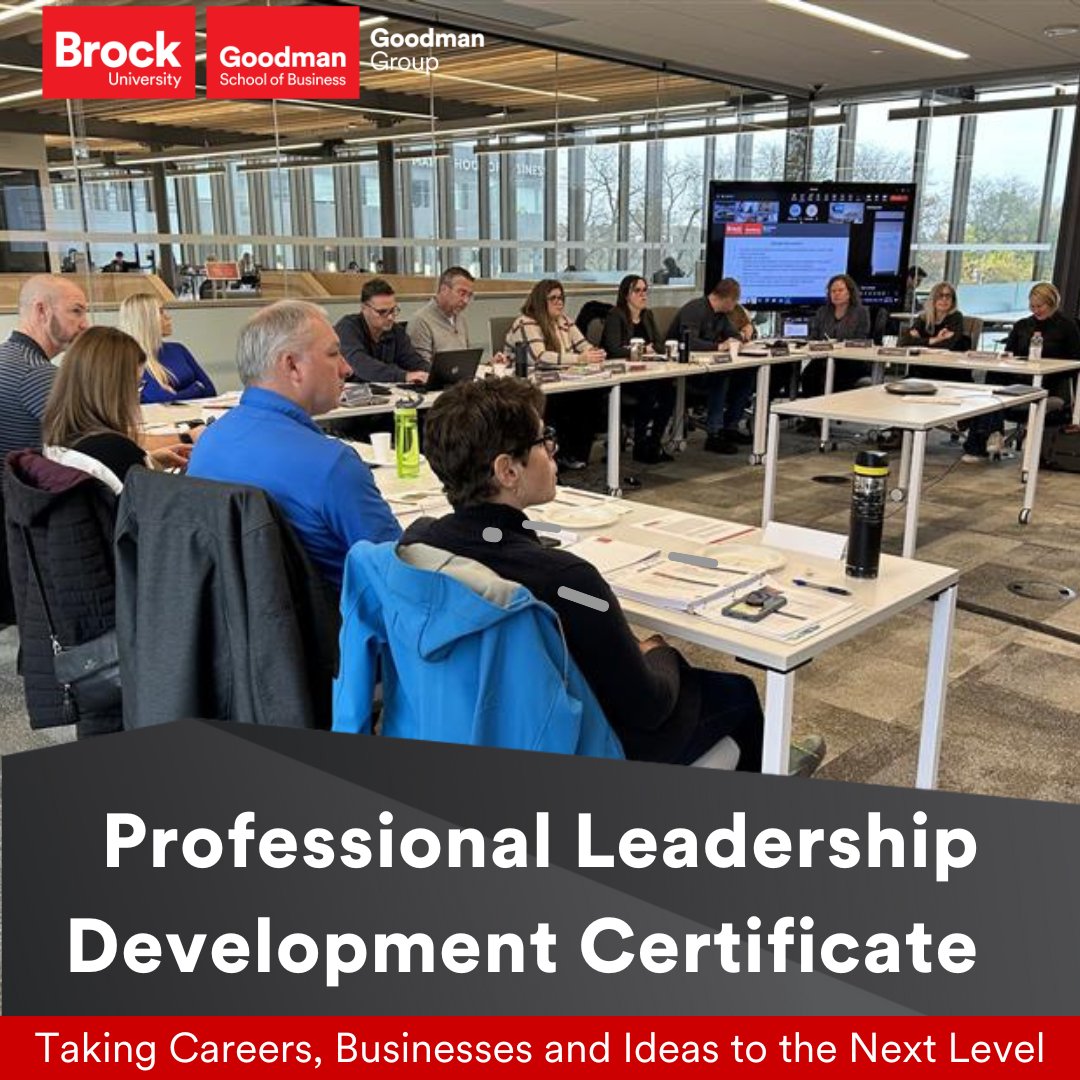 The Professional Leadership Development Certificate at Goodman Group is led by instructors who don’t just teach leadership. 
You’ll learn directly from experienced leaders and faculty who’ve guided teams, driven change and delivered results. 
Learn more brocku.ca/goodman-group/…