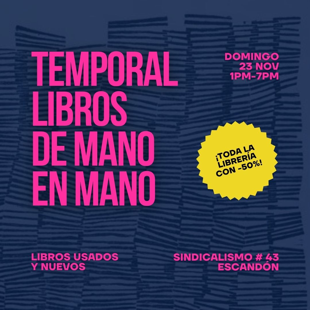 (¡Este domingo será nuestra penúltima venta del año! Además de nuestro acervo, habrá libros nuevos de editoriales independientes distribuidas por Lenguaraz, algunos libros de Vintage &amp; Books y Tepetzintla, los libros y el bosque. Nos dará mucho gusto verlxs por ahí) RT