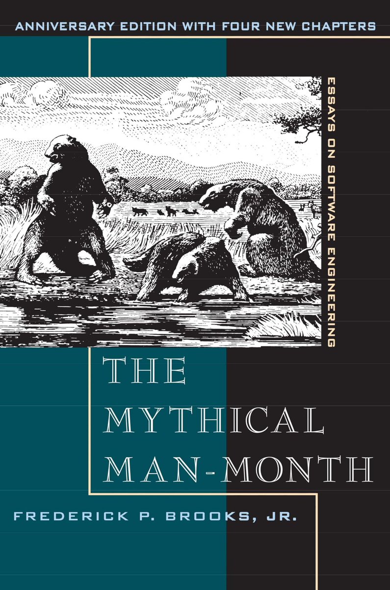 EvilSoftGames's tweet image. Clearly more #programmers need to read &quot;The Mythical Man-month&quot;.