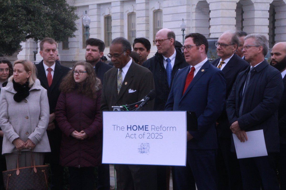 We applaud <a href="/USRepMikeFlood/">Rep. Mike Flood</a> &amp; <a href="/repcleaver/">Rep. Emanuel Cleaver</a> for their bipartisan work to boost the nation’s supply of #AffordableHousing.

Their HOME Reform Act of 2025 will cut red tape and help build more housing so that hardworking families across the country can access a safe, affordable home.